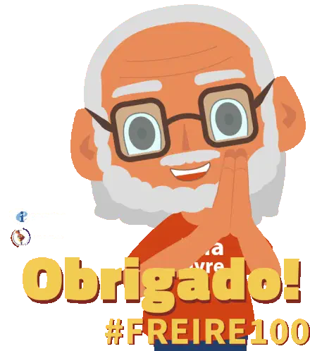 Freire100 Paulo Freire Sticker
