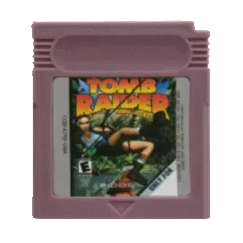 Tomb Raider Game Boy Sticker