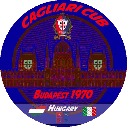 Logo Cagliari Club Budapest1970 Sticker