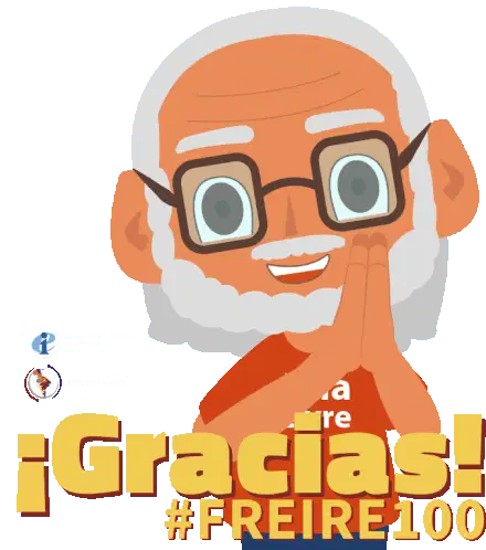 Freire100 Paulo Freire Sticker