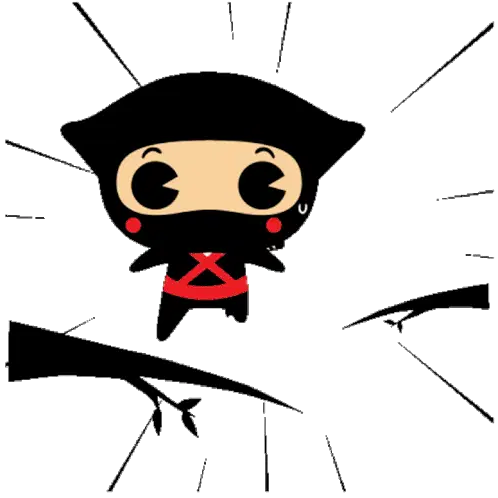 忍者 跑 Sticker
