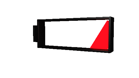 Low Battery Sticker
