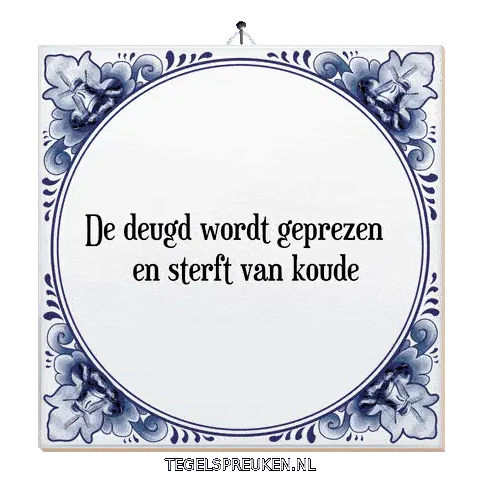 Deugd Prijzen Sticker
