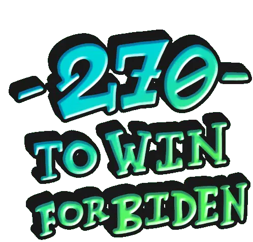 270to Win For Biden Electoral Votes Sticker