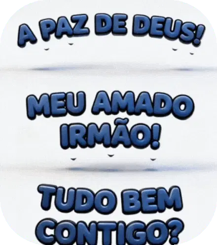 A Paz De Deus A Paz De Deus Meu Irmão Sticker