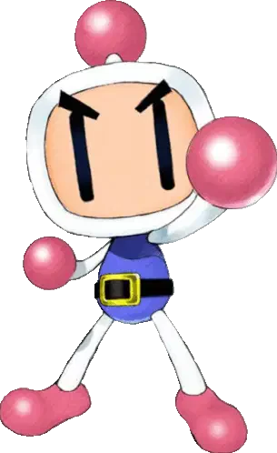 Bomberman White Bomber Sticker