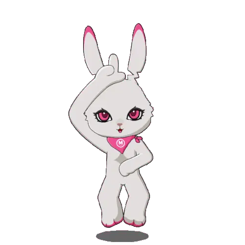Fluffey Bunny Sticker