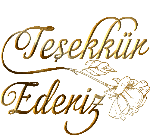 Tesekkur Ederiz Tesekkurler Sticker