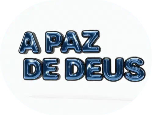 Deus Paz Sticker