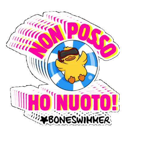 Non Posso Ho Nuoto Piscina Sticker
