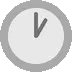 Grey Clock Sticker