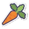 Cenoura Sticker