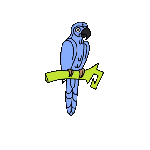 Arara Azul Brasil Sticker