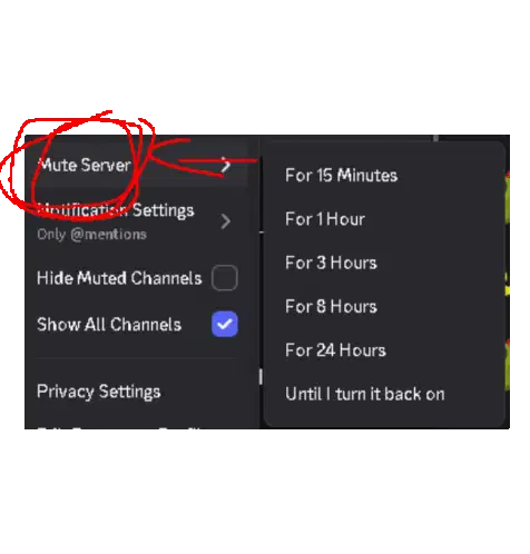 Mute Server Sticker