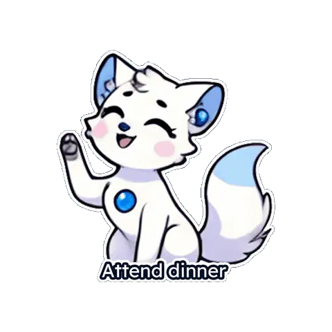Kitsune Tattooart Sticker