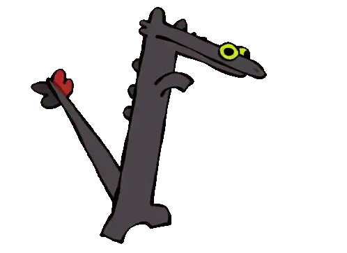 Toothless Dancing Sticker