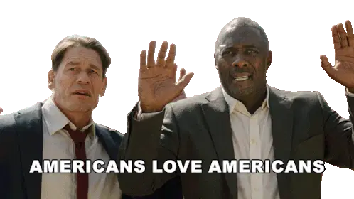 Americans Love Americans Today We'Re Canadians Trust Me Sam Clarke Sticker