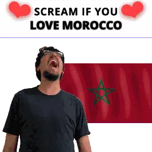 Morocco Morocco Scream Sticker