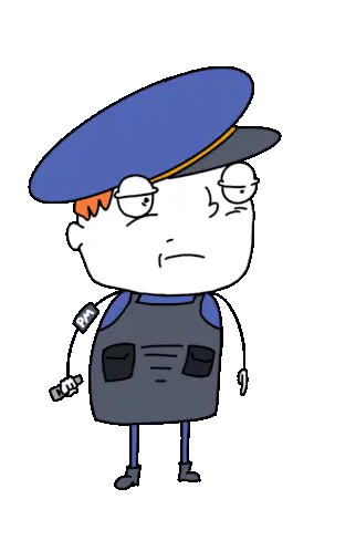 Policial Enquadro Sticker
