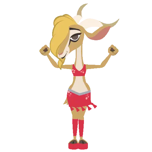 Dancing Gazelle Sticker