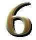 Number 6 Sticker