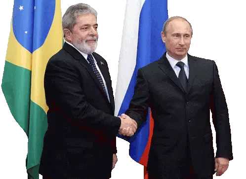 Putin Lula Sticker
