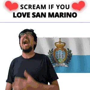 San Marino San Marino Scream Sticker