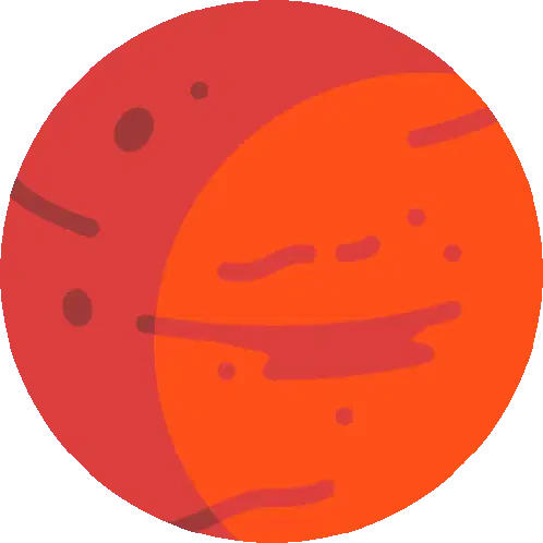 Mars Sticker