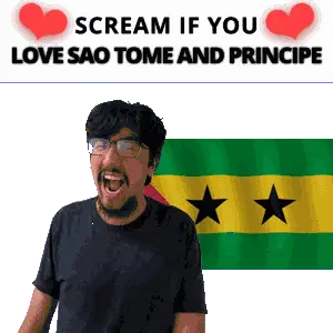 Sao Tome And Principe Sao Tome And Principe Scream Sticker
