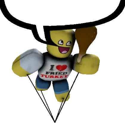 Speech Bubble Fried Chicken Sticker