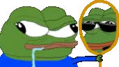 Pepe Mirror Sticker