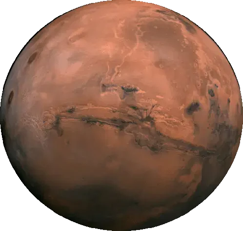 Mars Sticker