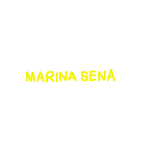 Marina Sena Lettering Sticker