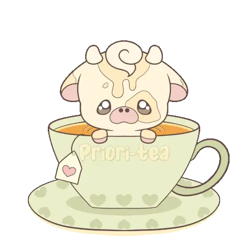 Frootymoo Cute Cow Sticker