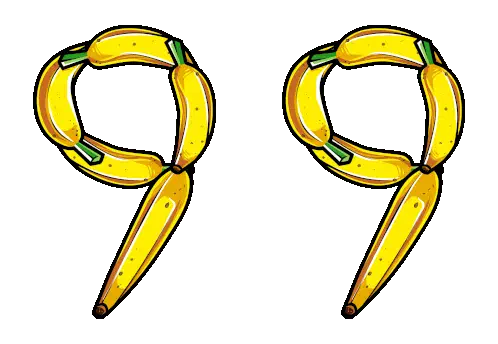 Banana Number Banana Digits Sticker