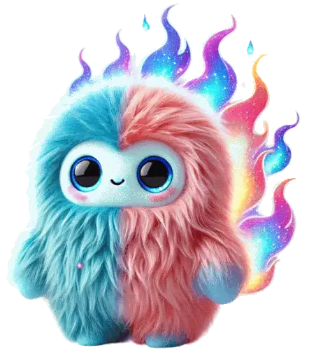 Fuzzy Heat Sticker
