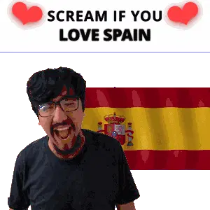 Spain Spain Scream Sticker