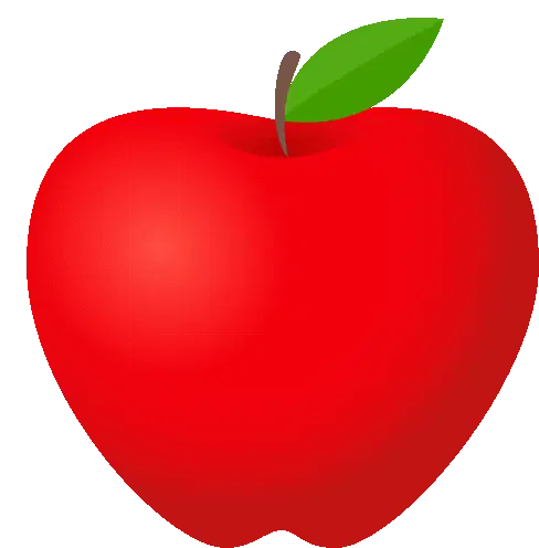 Red Apple Food Sticker