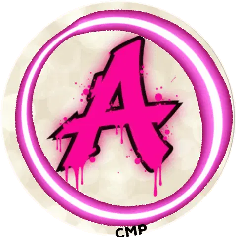 Letter A Vocal Graffiti Neón Spin Loop Sticker Cmpbycosart Sticker