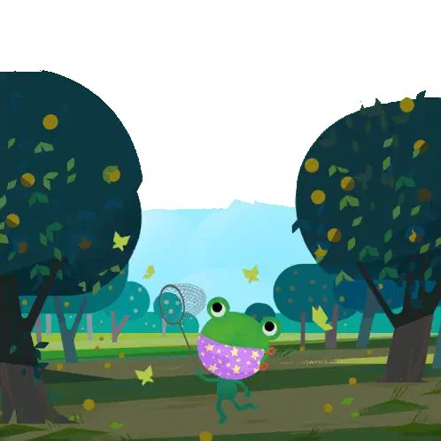 Mostly Cloudy Froggy Sticker