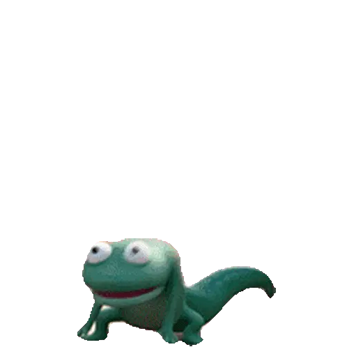 Screaming Tom Lizard Sticker