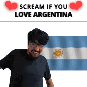 Argentina Argentina Scream Sticker