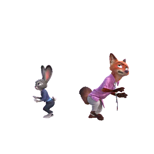 Bumping Into Each Other Nick Wilde Sticker