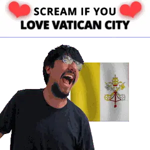 Vatican City Vatican City Scream Sticker