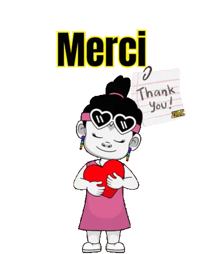 Merci Merci Beaucoup Sticker