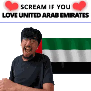 United Arab Emirates United Arab Emirates Scream Sticker