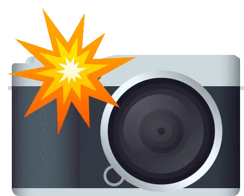 Camera With Flash Objects Sticker