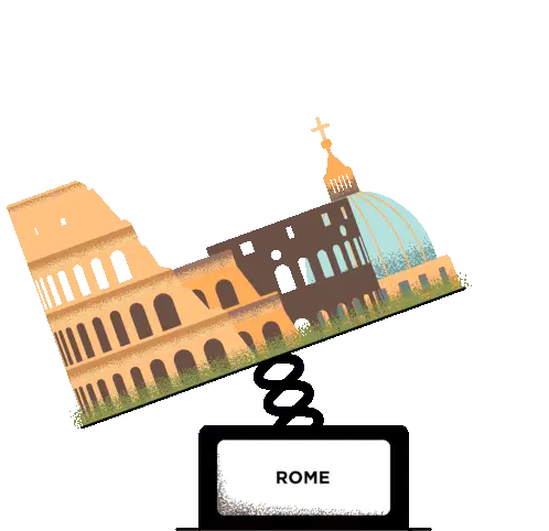 Colosseum Famous Places Sticker