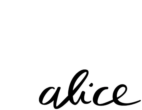 Alice Alice Saude Sticker