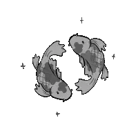 Grey Koi Fish Grey Fishes Sticker